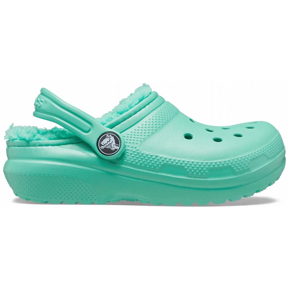 Mint Boys' Crocs Classic Lined Clog Slippers | NZ 1449LISH